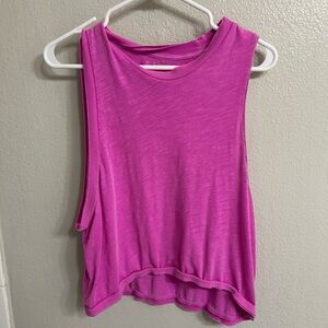 Free people pink tank top. Size small!